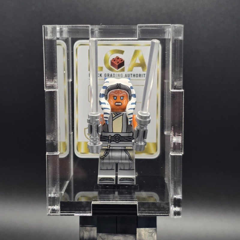 Minifigure encapsulated in an LGA acrylic case
